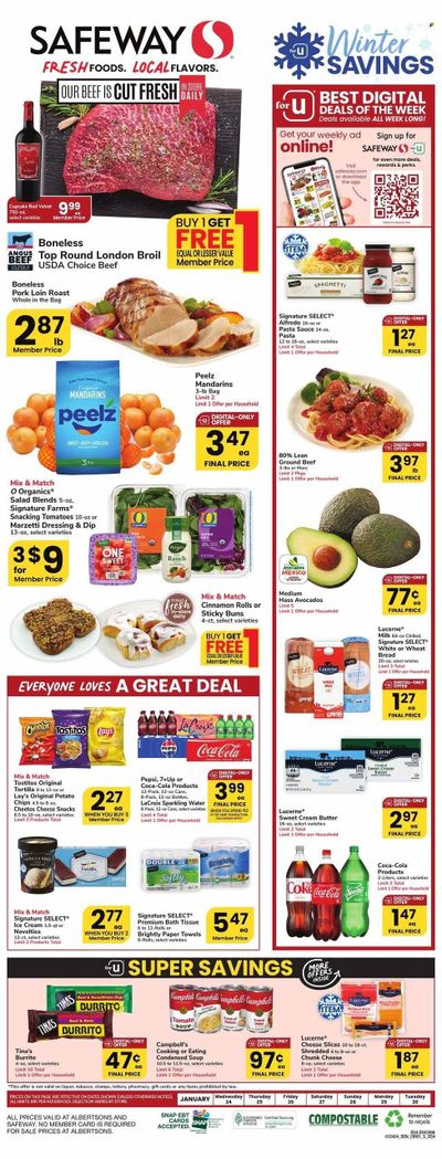 Safeway (WY) Weekly Ad Flyer Specials January 24 to January 30, 2024