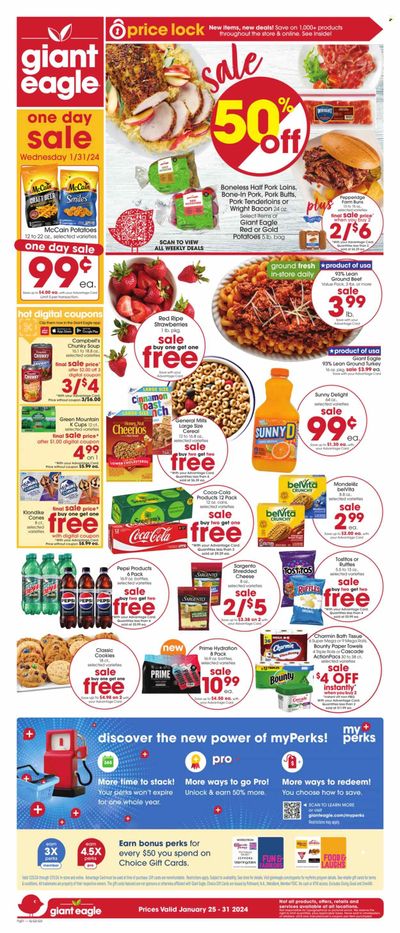Giant Eagle (OH) Weekly Ad Flyer Specials January 25 to January 31, 2024