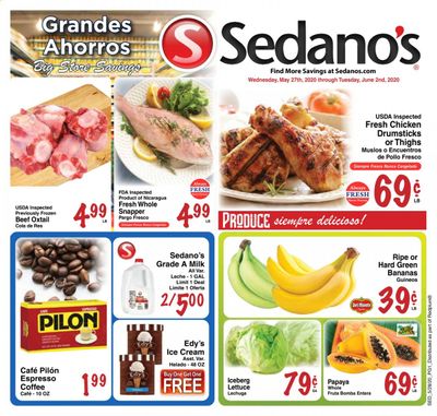 Sedano's Weekly Ad & Flyer May 27 to June 2