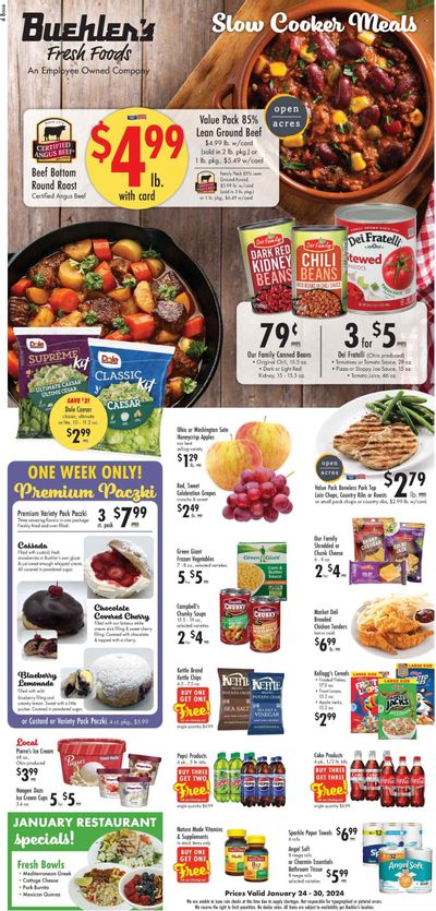 Buehler's (OH) Weekly Ad Flyer Specials January 24 to January 30, 2024