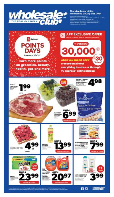 Real Canadian Wholesale Club Flyer January 25 to 31