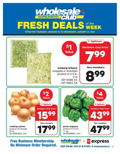 Wholesale Club (ON) Fresh Deals of the Week Flyer January 25 to 31