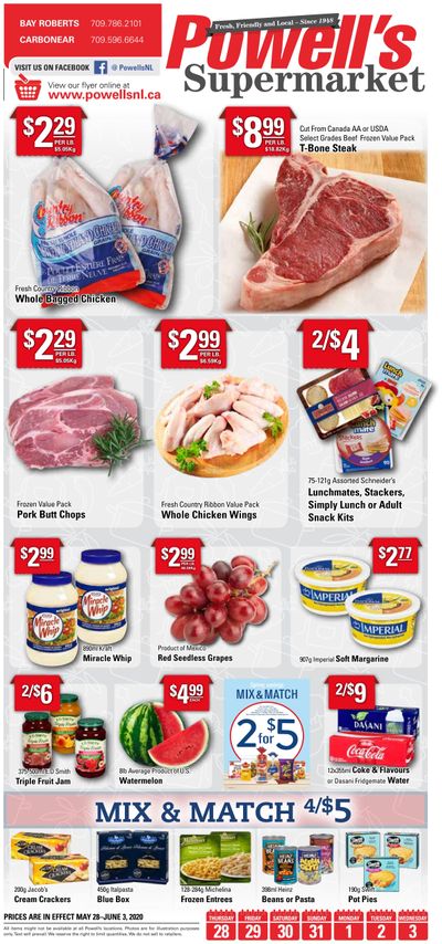 Powell's Supermarket Flyer May 28 to June 3