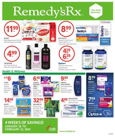 Remedy's RX Monthly Flyer January 26 to February 22