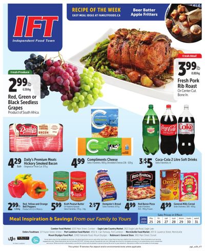 IFT Independent Food Town Flyer January 25 to 31