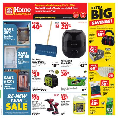 Home Hardware (Atlantic) Flyer January 25 to 31