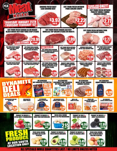 M.R. Meat Market Flyer January 25 to February 1