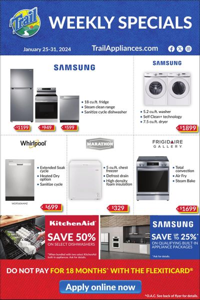 Trail Appliances (AB & SK) Flyer January 25 to 31