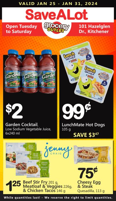 SaveALot Grocery Outlet Flyer January 25 to 31