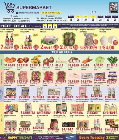 88 Supermarket Flyer January 25 to 31