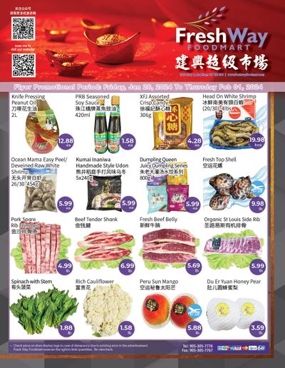 FreshWay Foodmart Flyer January 26 to February 1