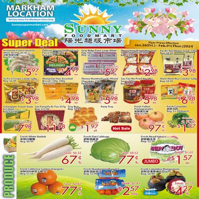 Sunny Foodmart (Markham) Flyer January 26 to February 1