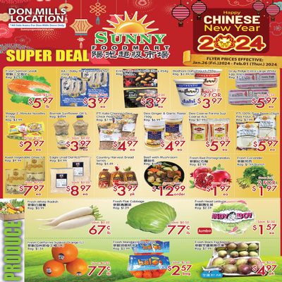 Sunny Foodmart (Don Mills) Flyer January 26 to February 1