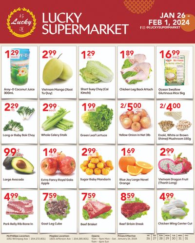 Lucky Supermarket (Winnipeg) Flyer January 26 to February 1