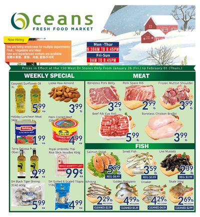 Oceans Fresh Food Market (West Dr., Brampton) Flyer January 26 to February 1