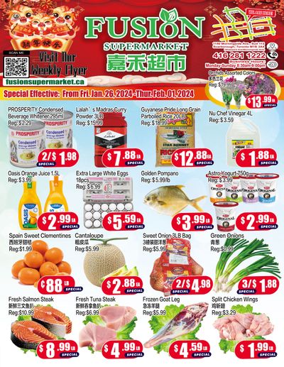 Fusion Supermarket Flyer January 26 to February 1