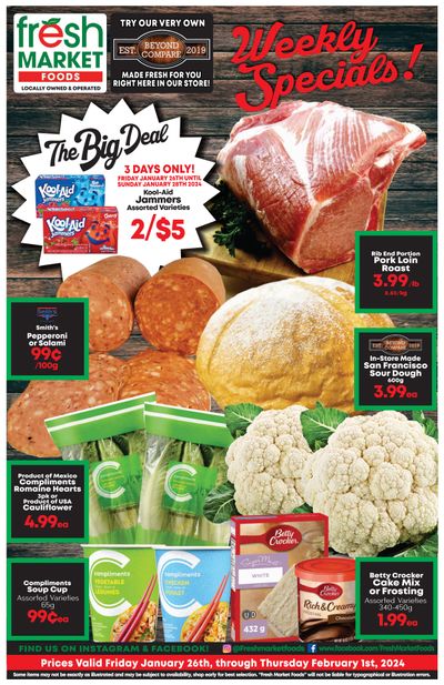 Fresh Market Foods Flyer January 26 to February 1