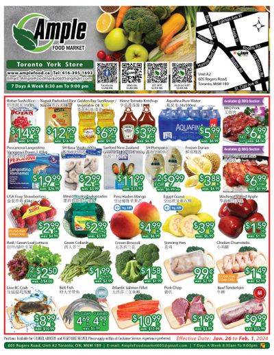 Ample Food Market (North York) Flyer January 26 to February 1