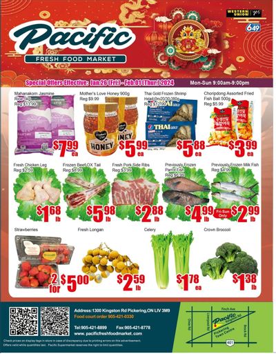 Pacific Fresh Food Market (Pickering) Flyer January 26 to February 1
