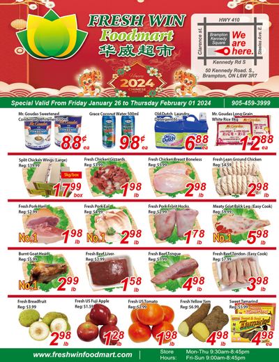 Fresh Win Foodmart Flyer January 26 to February 1