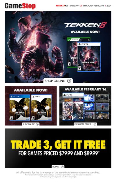 GameStop Flyer January 26 to February 1