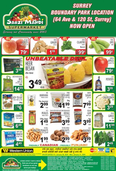 Sabzi Mandi Supermarket Flyer January 26 to 31