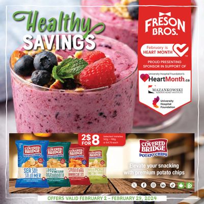 Freson Bros. Healthy Savings Flyer February 2 to 29