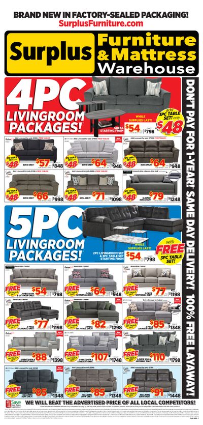 Surplus Furniture & Mattress Warehouse (Sydney) Flyer January 29 to February 4