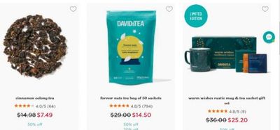 DAVIDsTEA Canada: Buy 2 Get 1 Free on all Loose Tea + Sale