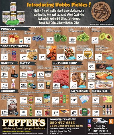 Pepper's Foods Flyer January 30 to February 5