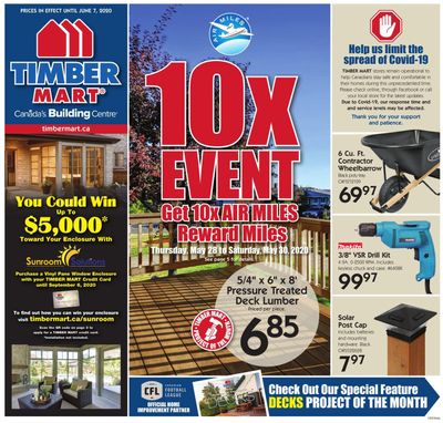 Timber Mart Flyer May 27 to June 7
