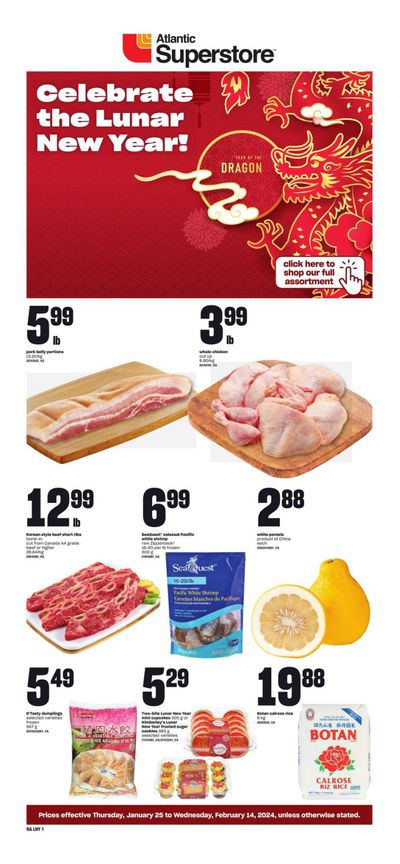 Atlantic Superstore Lunar New Year Flyer January 25 to February 14