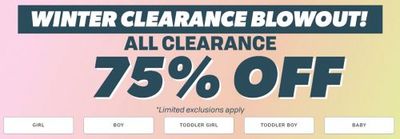 The Children Place & Gymboree Canada: Winter Clearance up to 75% off + Spring Styles up to 40% off