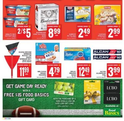 Food Basics Ontario: Get a $15 Gift Card When You Buy A $100 Visa or LCBO Gift Card + Flyer Deals