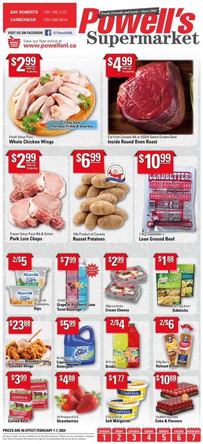 Powell's Supermarket Flyer February 1 to 7