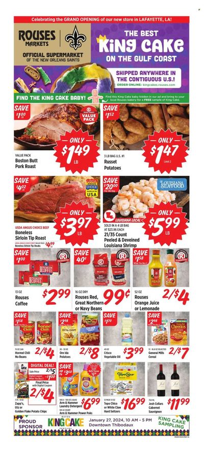Rouses Markets (AL) Weekly Ad Flyer Specials January 24 to January 31, 2024