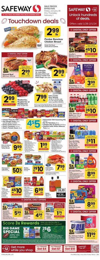 Safeway (DC) Weekly Ad Flyer Specials January 26 to February 1, 2024