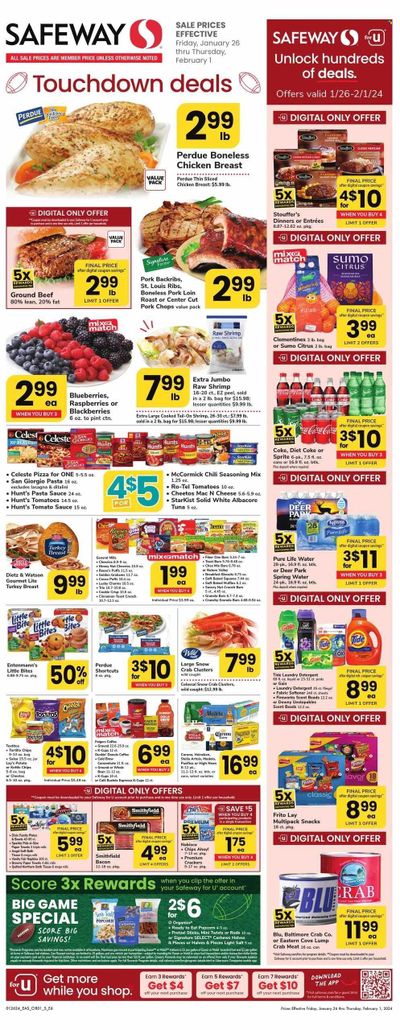 Safeway (DC) Weekly Ad Flyer Specials January 26 to February 1, 2024