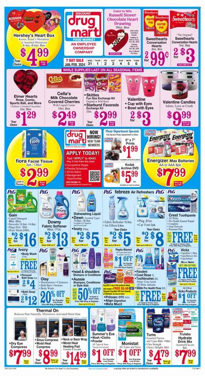 Discount Drug Mart (OH) Weekly Ad Flyer Specials January 31 to February 6, 2024