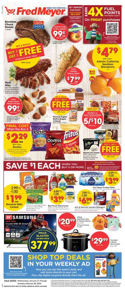 Fred Meyer (OR) Weekly Ad Flyer Specials January 31 to February 6, 2024