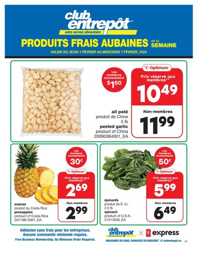 Wholesale Club (QC) Fresh Deals of the Week Flyer February 1 to 7