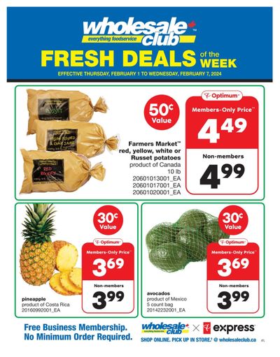 Wholesale Club (Atlantic) Fresh Deals of the Week Flyer February 1 to 7