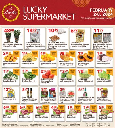 Lucky Supermarket (Calgary) Flyer February 2 to 8
