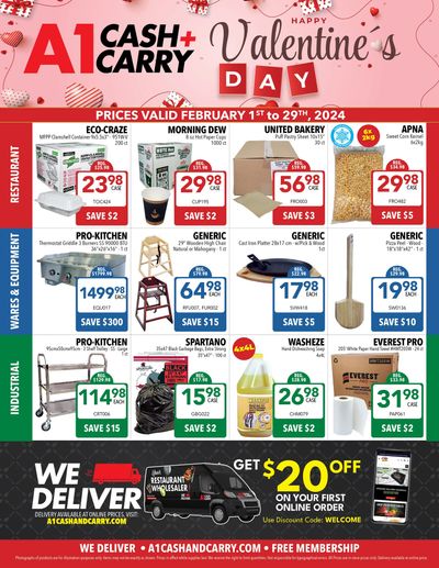 A-1 Cash and Carry Flyer February 1 to 29