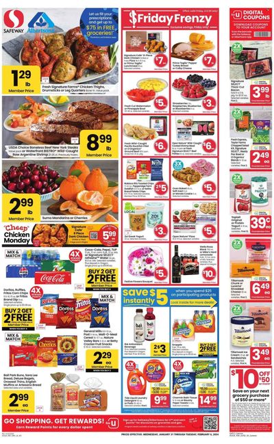Safeway (OR, WA) Weekly Ad Flyer Specials January 31 to February 6, 2024