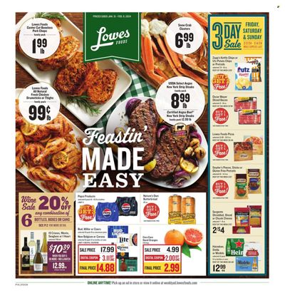 Lowes Foods (NC, SC) Weekly Ad Flyer Specials January 31 to February 6, 2024