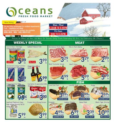 Oceans Fresh Food Market (West Dr., Brampton) Flyer February 2 to 8