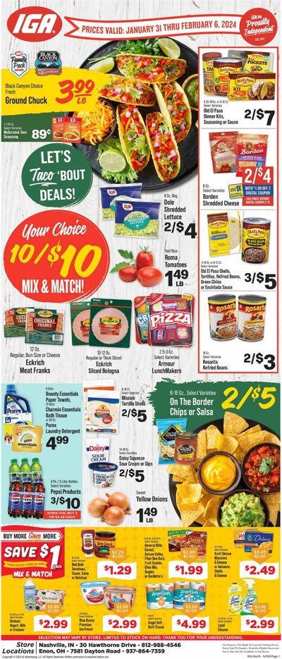 IGA (OH) Weekly Ad Flyer Specials January 31 to February 6, 2024