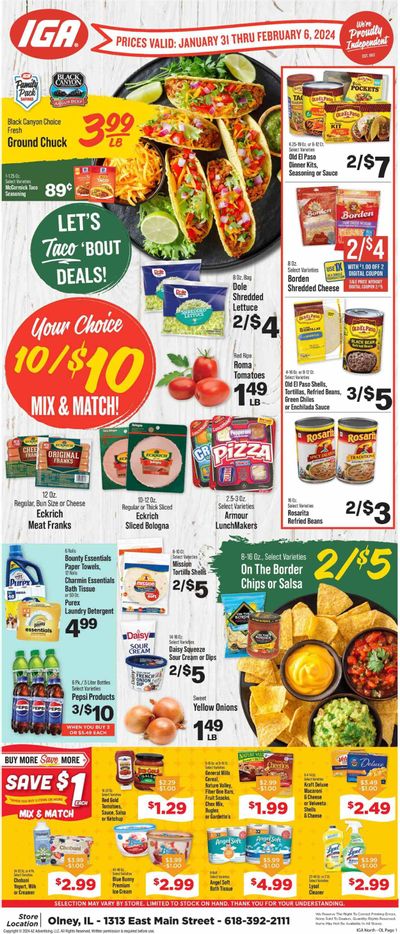 IGA (IL) Weekly Ad Flyer Specials January 31 to February 6, 2024