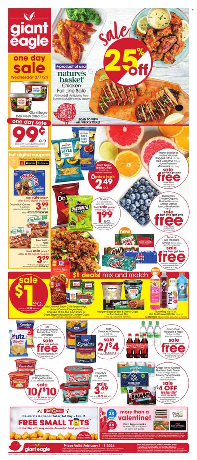 Giant Eagle (MD) Weekly Ad Flyer Specials February 1 to February 7, 2024